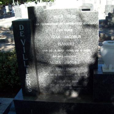 VILLIERS Izak Jacobus, de 1882-1956 &amp; Alida Jacoba DARLING 1891-1975