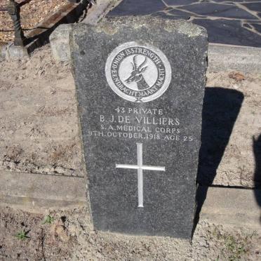 VILLIERS B.J. de -1918