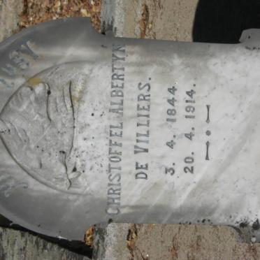 VILLIERS Christoffel Albertyn, de 1844-1914