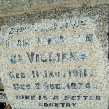 VILLIERS Izak Minnaar, de 1911-1924