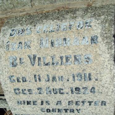 VILLIERS Izak Minnaar, de 1911-1924