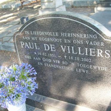 VILLIERS Paul, de 1931-2002