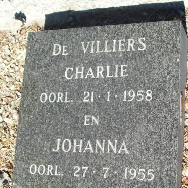 VILLIERS Charlie, de -1958 &amp; Johanna -1955
