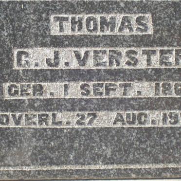 VERSTER Thomas G.J. 1863-1937