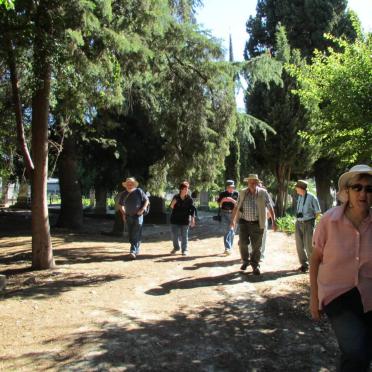 13. Photographers in cemetery