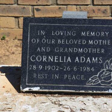 ADAMS Cornelia 1902-1984
