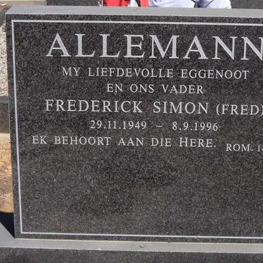 ALLEMANN Frederick Simon 1949-1996
