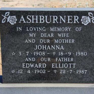ASHBURNER Edward Elliot 1902-1987 &amp; Johanna 1908-1980 :: McDONALD Cynthia 1931-2002 