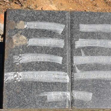 BASSON Johanna M.E. 1911-1973