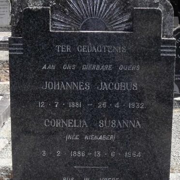 BADENHORST Johannes Jacobus 1881-1932 &amp; Cornelia Susanna NIENABER 1886-1954