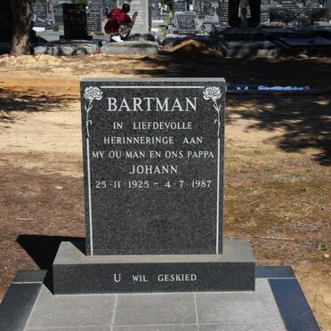 BARTMAN Johann 1925-1987