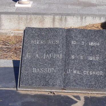 BASSON G.A. 1894-1969