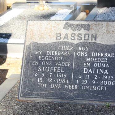BASSON Stoffel 1919-1984 &amp; Dalina 1923-2006