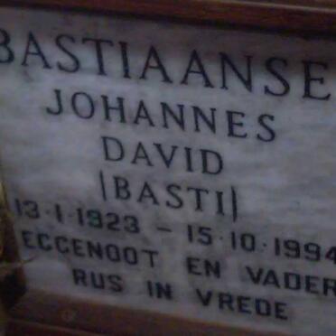 BASTIAANSE Johannes David 1923-1994