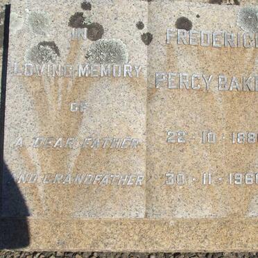 BAKER Frederick Percy 1886-1966