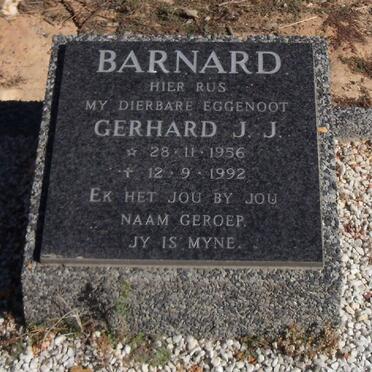 BARNARD Gerhard J.J. 1956-1992