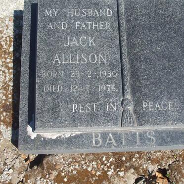 BATTS Jack Allison 1930-1976