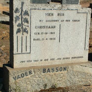 BASSON Christiaan 1915-1953