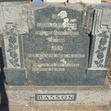 BASSON Jan 1884-1951
