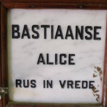 BASTIAANSE Alice