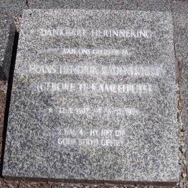 BADENHORST Hans Hendrik 1907-1993