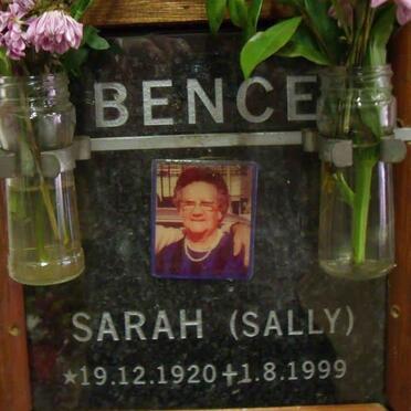 BENCE Sarah 1920-1999