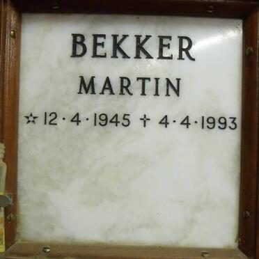 BEKKER Martin 1945-1993