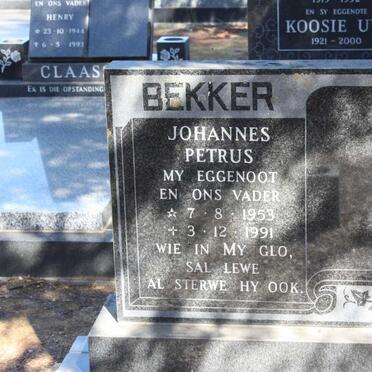BEKKER Johannes Petrus 1953-1991