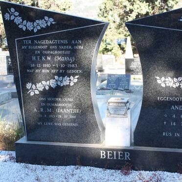 BEIER H.E.K.W. 1910-1983 &amp; A.R.M. 1913-2000 :: BEIER André 1948-1979