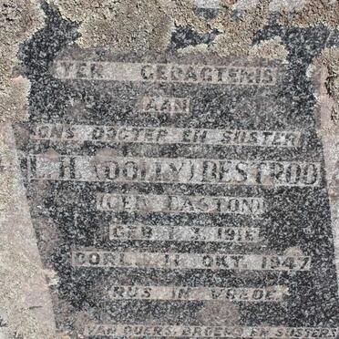 BESTROO L.H. nee BASTON 1916-1947