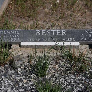 BESTER Hennie 1919-1994 &amp; Natie 1922-1992