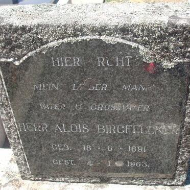 BIRGFELLNER Alois 1891-1963