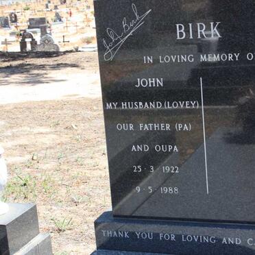 BIRK John 1922-1988