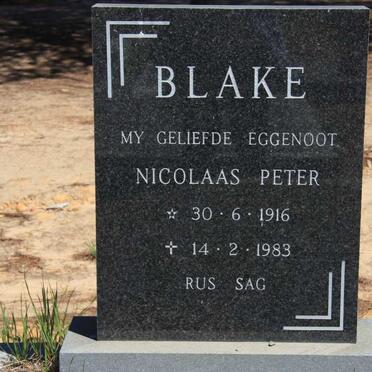 BLAKE Nicolaas Peter 1916-1983