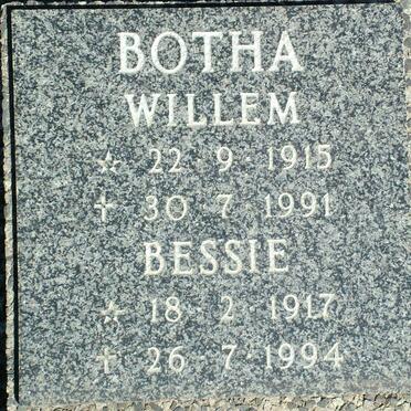BOTHA Willem 1915-1991 &amp; Bessie 1917-1994