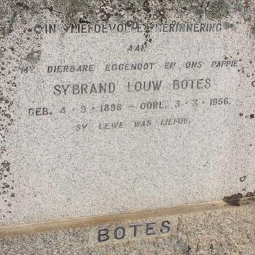 BOTES Sybrand Louw 1898-1956