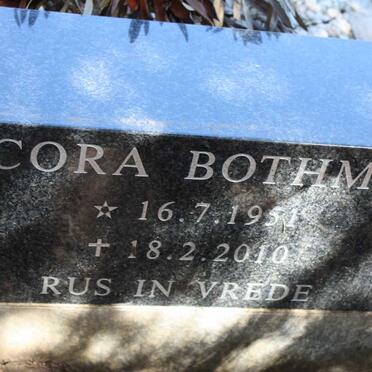 BOTHMA Cora 1951-2010
