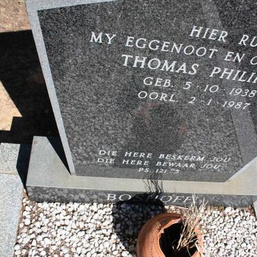 BOSHOFF Thomas Philippus 1938-1987