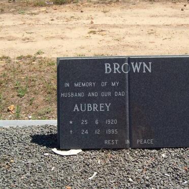 BROWN Aubrey 1920-1995