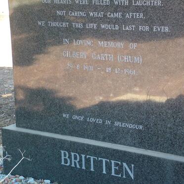 BRITTEN Gilbert Garth 1931-1961