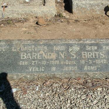 BRITS Barend N.S. 1919-1942