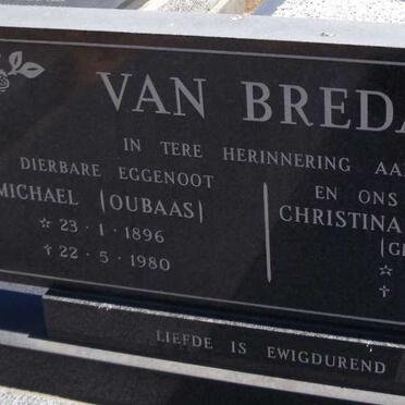 BREDA Michael, van 1896-1980 &amp; Christina Johanna SLABBER 1897-1990