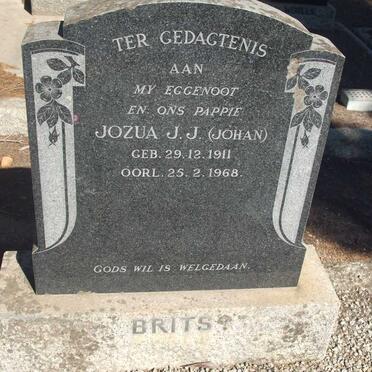 BRITS Jozua J.J. 1911-1968