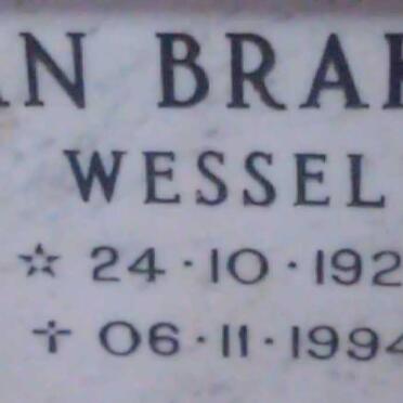 BRAKEL Wessel, van 1929-1994