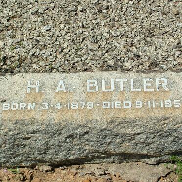 BUTLER H.A. 1879-1956