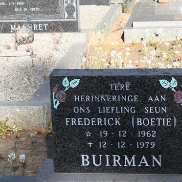 BUIRMAN Frederick 1962-1979