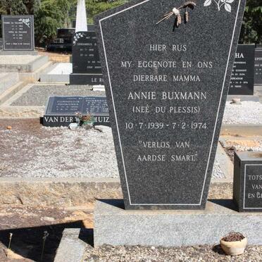 BUXMANN Annie nee DU PLESSIS 1939-1974