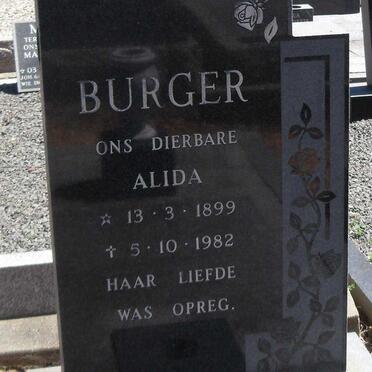 BURGER Alida 1899-1982
