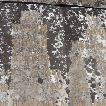 BURGER Willem Gideon 1850-1937 &amp; Anna Magdalena CILLIERS 1854-1941