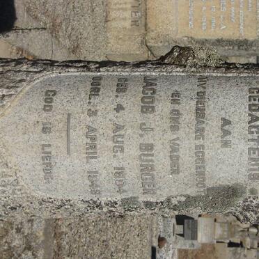 BURGER Jacob J. 1904-1948